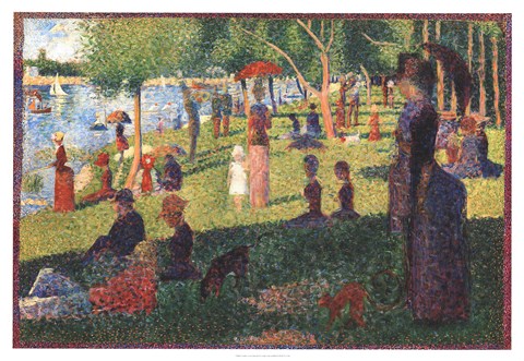 Framed Sunday on La Grande Jatte Print