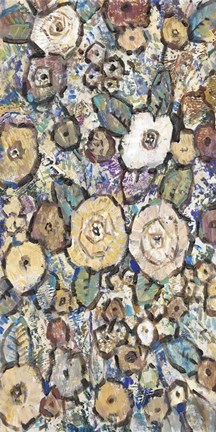 Framed Decorative Flowers II Print