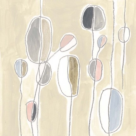 Framed String Garden III Print