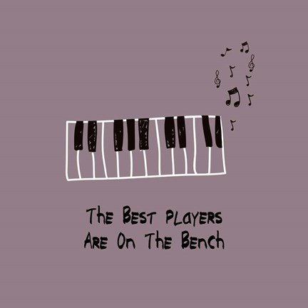 Framed Best Players Are On The Bench Purple Print