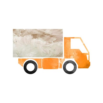 Framed Truck With Paint Texture - Part III Print