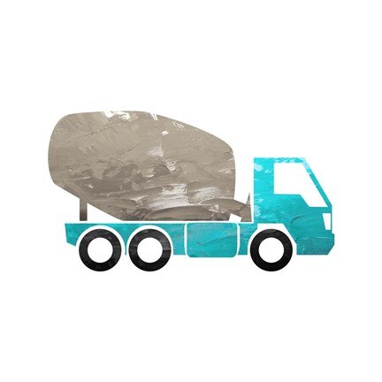 Framed Truck With Paint Texture - Part IV Print