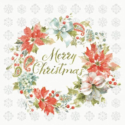 Framed Home for the Holidays Merry Christmas Print