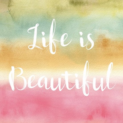 Framed Rainbow Seeds Painted Pattern XIV Life Print