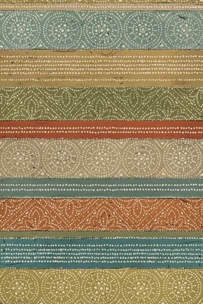 Framed Batik Stripes II Print