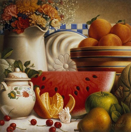 Framed Country Fruit Print