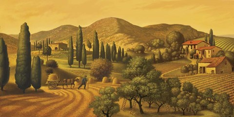 Framed Tuscan Landscape Print