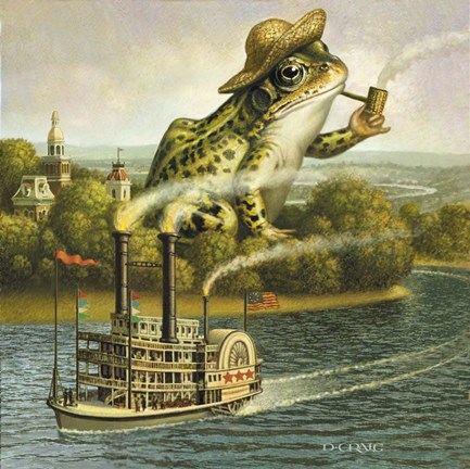 Framed Mark Twain Print