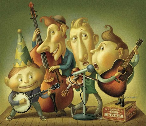 Framed Bluegrass Boy Band Print