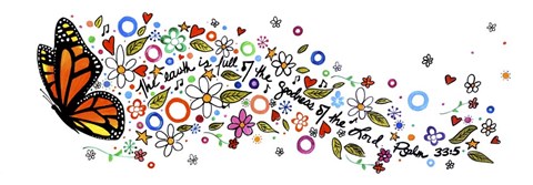 Framed Psalm 33:5 Print