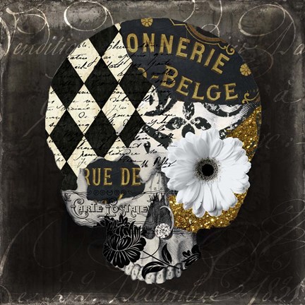 Framed Paris Halloween I Print