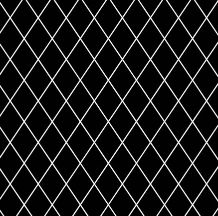 Framed Black &amp; White Pattern Print