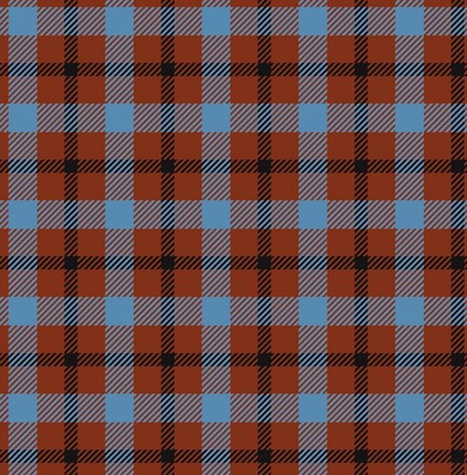 Framed Plaid Red Print