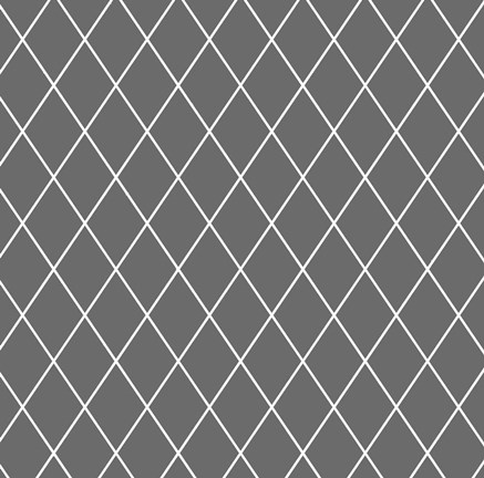 Framed Grey &amp; White Pattern Print