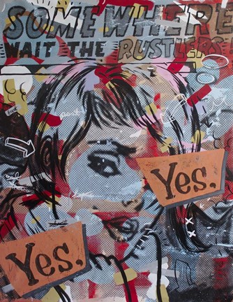 Framed Yes Yes Print