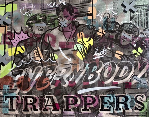 Framed Everybody Trappers Print