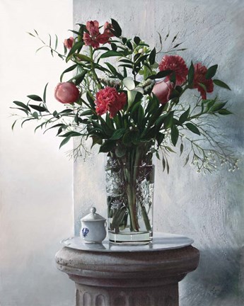 Framed Fiori Sulla Colonna Print