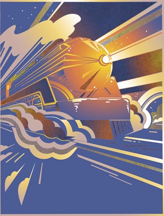 Framed Bullet Train Print