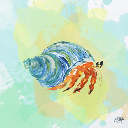 Framed Watercolor Sea Creatures II Print