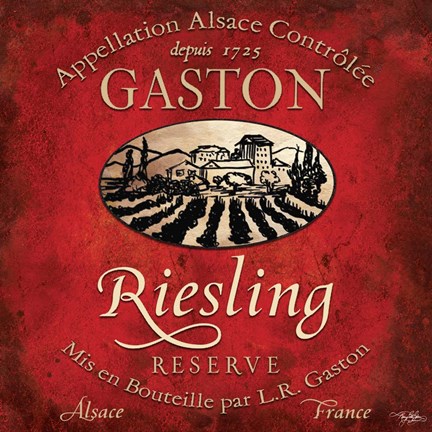 Framed Still Life Wine Label Square V Print