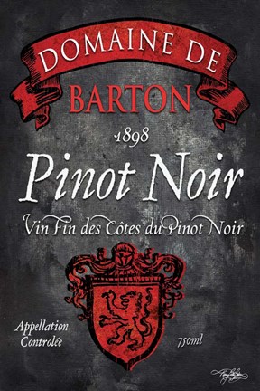 Framed Still Life Wine Label VIII Print