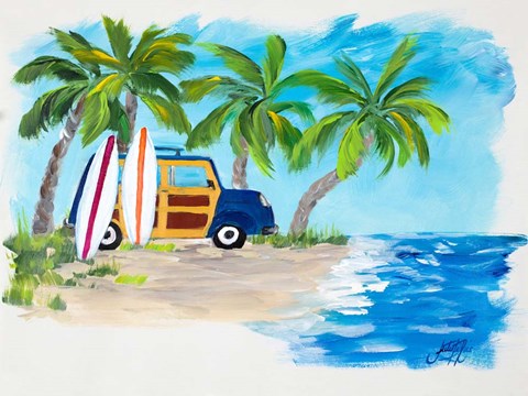 Framed Tropical Vacation II Print