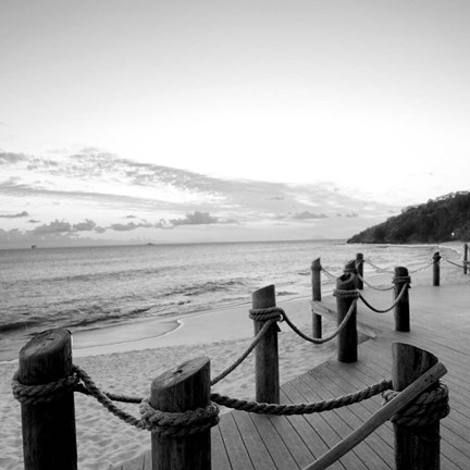 Framed Dockside Paradise I Print