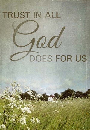 Framed Trust in God Print