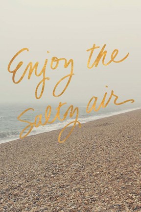 Framed Enjoy the Salty Air Print