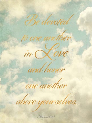 Framed Be Devoted and Love One Another Print