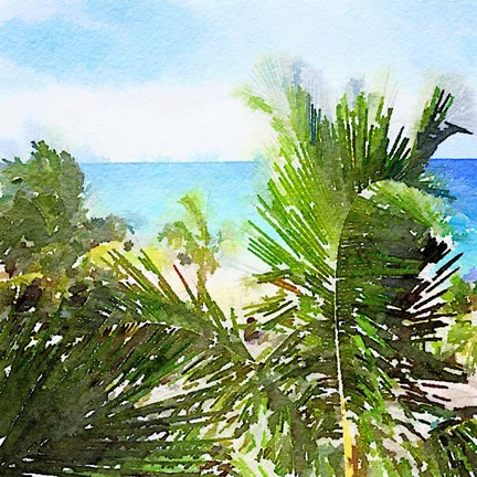 Framed Watercolor Vero Beach Print