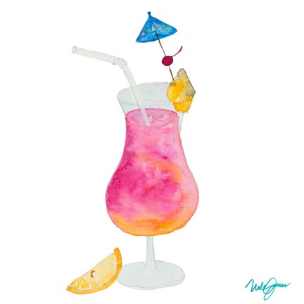 Framed Tiki Bar Tonics IV Print