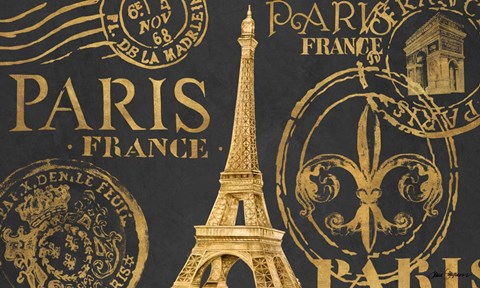 Framed Letters from Paris II Print