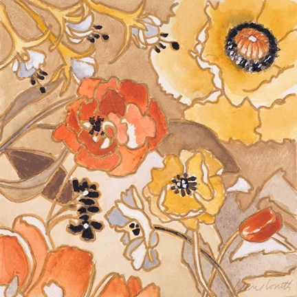 Framed Le Jardin II Print