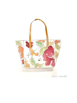 Framed Watercolor Handbags I Print