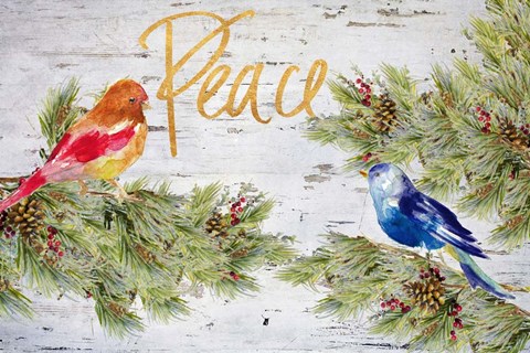 Framed Holiday Peace Print