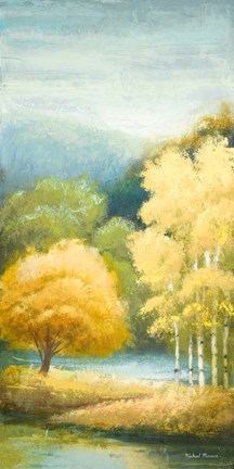 Framed Birchwood I Print