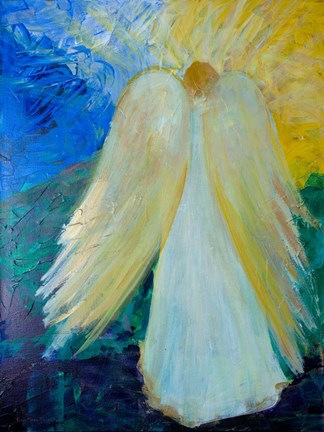 Framed Glowing Angel of Love Print