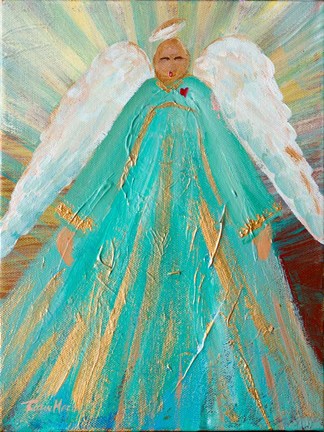 Framed Sing Your Heart Out Angel Print