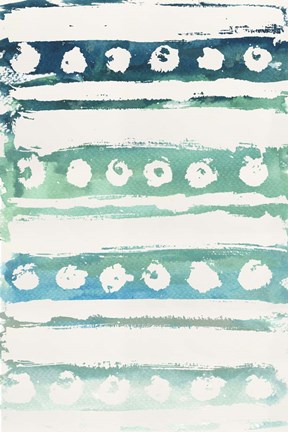 Framed Watercolor Pattern VI Print