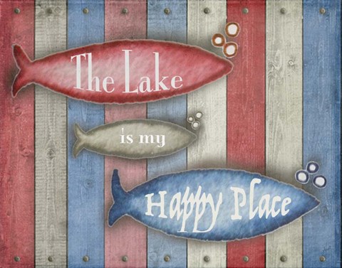 Framed Lake Place Print