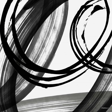 Framed Black and White Pop I Print