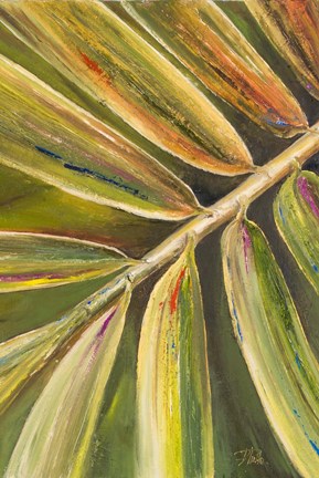 Framed Green Close Up II Panel Print