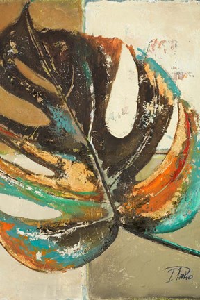 Framed Contemporary Leaves II Print