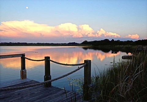 Framed Lake Saunders I Print