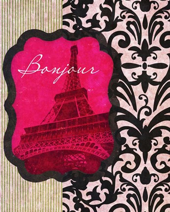 Framed Bonjour Print