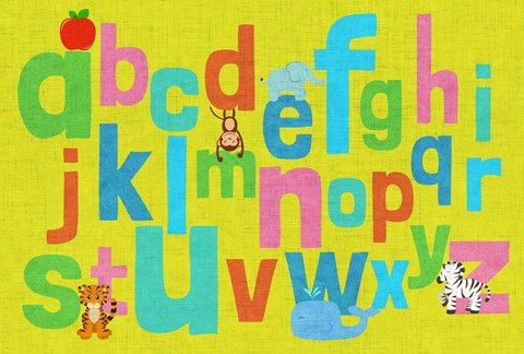 Framed Alphabet of Colors II Print