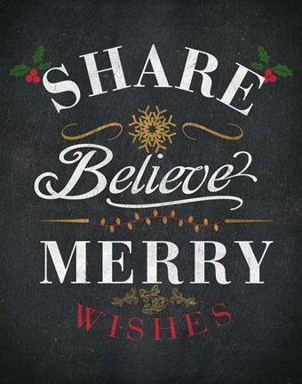 Framed Dream Shine Chalk II Print