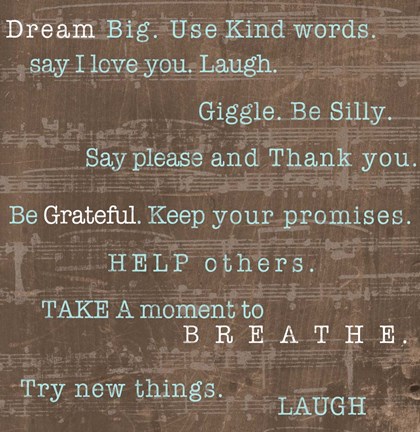 Framed Encouraging Words Print