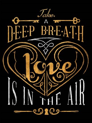 Framed Love is in the Air Print